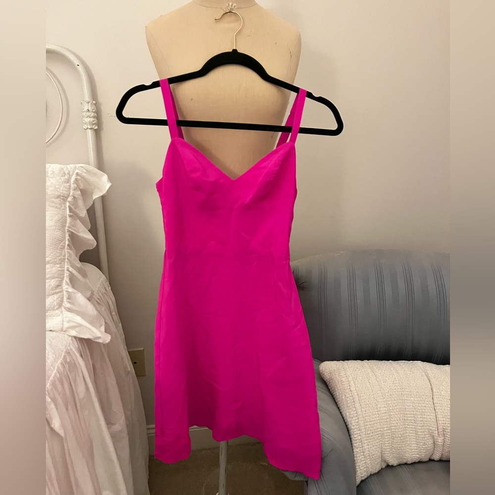 Amanda Uprichard Silk Cadillac Mini Dress